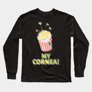 Aesthetic Popcorn | Retro | Anaglyph | Vintage 3d Glasses Long Sleeve T-Shirt